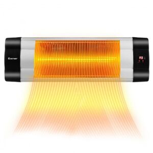Patio Heater with Remote Control  - 1500W, 3 Modes, Wall-Mounted