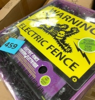 Halloween Decor, Electric Fence, Sound Activated, 80 LED Lights