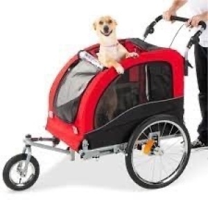 2-in-1 Pet Stroller and Bike Trailer