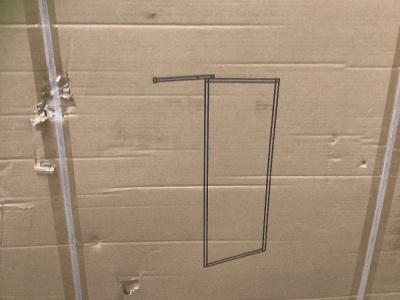 Delavin Shower Door, Appears New