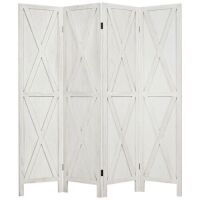 4-Panel Folding Room Divider - 5.6ft