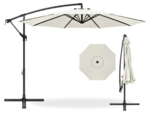 Offset Hanging Patio Umbrella - 10ft, Cream