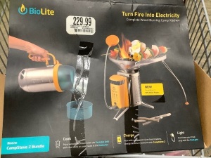 BioLite Camp Stove Bundle, Powers Up, E-Comm Return