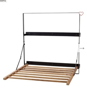 Trenton Laundry Drying Rack, Rustic Wood, Like New, Retail - $299