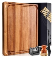 Home Hero Large Wood&nbsp;Cutting Board Bundle, Appears New