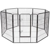 8-Panel Pet Playpen - 40in, Metal