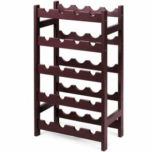 5-Tier Wooden Wine Rack