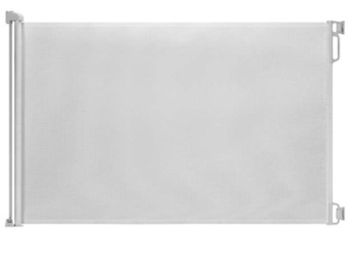 EasyBaby Products&nbsp;Indoor Outdoor&nbsp;Retractable Baby Gate,33" Tall, Extends up to&nbsp;55" Wide, White, Like New, Retail - $39.99