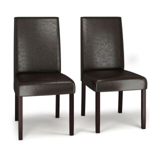 Set of 2 PU Parsons Dining Chairs