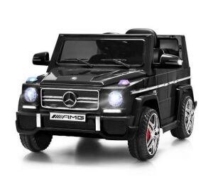 Mercedes Benz G65 Licensed 12-Volt Black Electric Kids Ride On Car RC Remote Contro