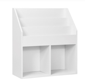 Kids Wooden Bookshelf Bookcase Children Toy Storage Cabinet Organizer White, Appears New, Retail $172.50