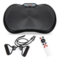 Vibration Plate Exercise Machine Full Body Fitness Platform w/ Bands, Appears New