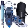 FLASHTEK Lightweight Aluminum Terrain Snow Shoes for Hiking and Heel Lift Riser for Mountaineering with Trekking Poles and Carrying Tote Bag - Appears New&nbsp;