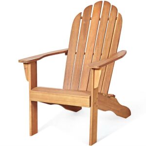 Wooden Adirondack Chair with Ergonomic Design