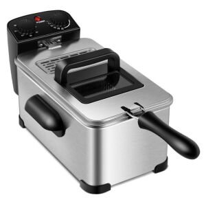 3.2 Quart Electric Stainless Steel Deep Fryer with Timer 