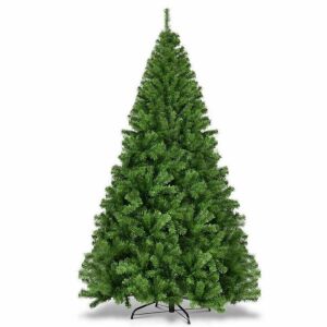 7.5ft Artificial Christmas Tree - PVC, Hinged with Metal Legs