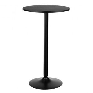 24in Round Cocktail Table with Metal Base and MDF Top