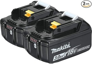 Makita BL1830B-2 18V 3.0 Ah LXT Lithium-lon Battery (2-Pack), Like New, Retail - $154