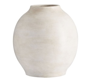 Pottery Barn,Quin Ceramic Vase, White Medium, Like New, Retail - $49.50