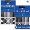 Nordic Pure 16x25x5 MERV 12&nbsp;Plus Carbon Honeywell ACFurnace Air Filters 2 Pack, Like New, Retail - $71