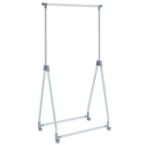 Heavy Duty Clothing Rack with Hanging Rod - Foldable, Extendable