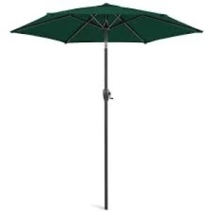 Outdoor Market Patio Umbrella w/ Push Button Tilt, Crank Lift - 7.5ft