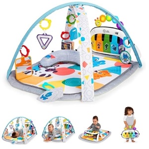 Baby Einstein 4-in-1 Kickin' Tunes Music and Language PlayGym and Piano Tummy Time Activity Mat, Like New, Retail - $49.84