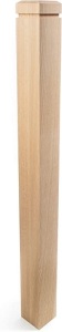 Sleek Modern Solid Red Oak Stair Newel Post with a Single Groove (3 1/2" x3 1/2" x 48"), Like New, retail - $119.99