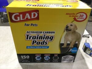 Glad for Pets Activated Carbon Puppy Potty Training Pads, 150 ct 