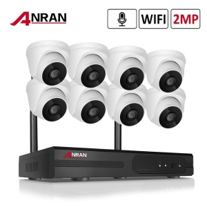 ANRAN Wireless Security Camera System 8CH 1080p Outdoor Night Vision with Audio. Appears New