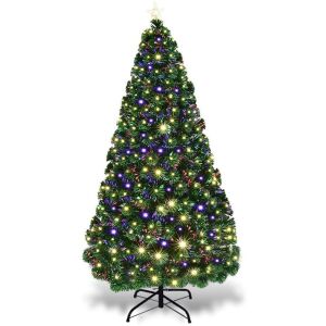 7ft LED Fiber-Optic Artificial Christmas Tree with Top Star