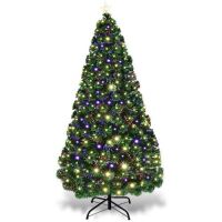 7ft LED Fiber-Optic Artificial Christmas Tree with Top Star