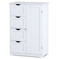 Standing Indoor Wooden Cabinet with 4 Drawers