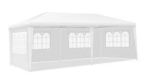 10'x20' Canopy Tent Heavy Duty Wedding Party Tent 4 Sidewalls W/Carry Bag, Appears New, Retail $125.98