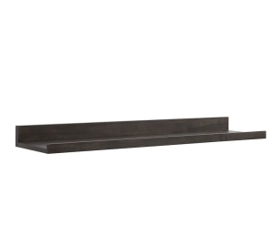 Pottery Barn,Holman Handmade Floating Shelf, Charcoal, 4', Like New, Retail - $159