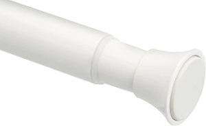 Amazon Basics, Tension Curtain Rod, Adjustable 24-36", White, Like New, Retail - $29.74