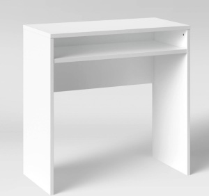 Compact Desk White - Room Essentials, Like New, Retail - $40