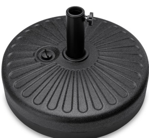 Best Choice Products Fillable Plastic Patio Umbrella Base StandPole Holder for Outdoor, Lawn, Garden - Black, Like New, Retail - $39.99