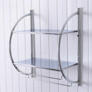 2-Tier Mounted Bathroom Storage Rack