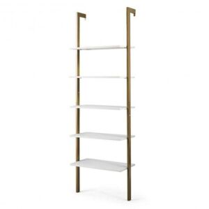 5-Tier Metal Frame Ladder Shelf - Golden