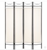 Best Choice Products 6ft 4-Panel Folding Privacy Screen RoomDivider Decoration Accent w/ Steel Frame - White, Like New, Retail - $59.99