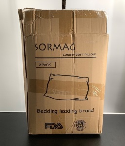 Sormag Luxury Soft Pillow, Missing 1 Pilllow, Appears New