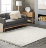 nuLOOM Neva Plush Shag Area Rug, 7' 10'x 10' 10", Ivory, Like New, retail - $134.73