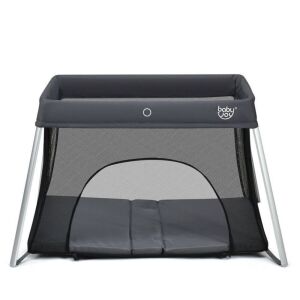 Lightweight Foldable Baby Playpen with Carry Bag - Dark Gray 