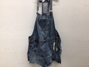 Natural Reflections Medium Wash Overalls, Size XL, Strap Ripped, E-Comm Return