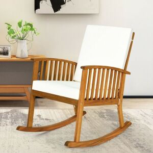 Outdoor Acacia Garden Wood Rocking Chair