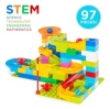 97-Piece Kids Create Your Own Marble Maze Run Racetrack Puzzle Game Set