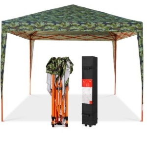 Outdoor Portable Pop Up Canopy Tent w/ Carrying Case, 10x10ft, Camo