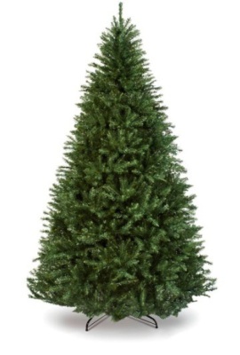 Hinged Douglas Full Fir Artificial Christmas Tree w/ Metal Stand, 6ft