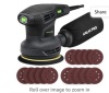 GALAX PRO 280W 130000PM Max 6 Variable Speeds OrbitalSander with 15Pcs Sanding Discs, 5" electric Sander with DustCollector for Sanding and Polishing, Used, Retail - $38.99